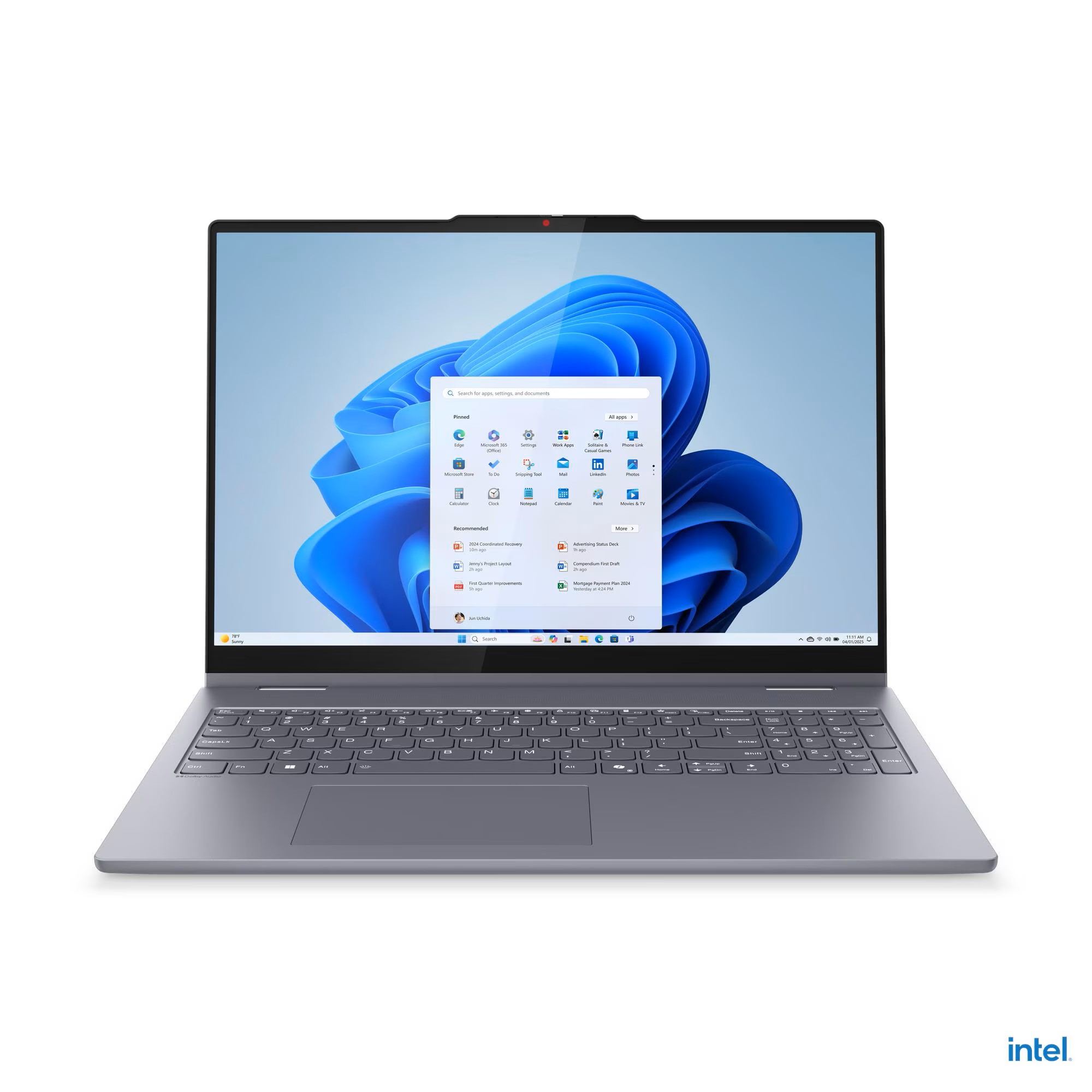 Laptop Lenovo IdeaPad 5 2-in-1 16IAL10, 16', 16GB RAM, 512GB SSD, Intel Arc 130T, i hirtë