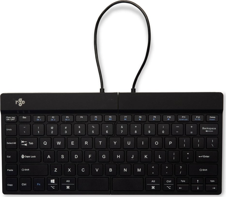 Tastierë R-GO Tools, wireless, US, e zezë