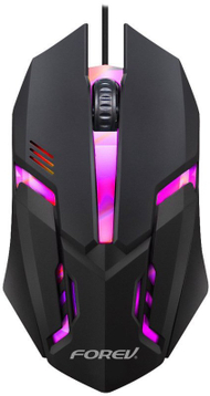 Maus gaming FOREV FV-136, me kabllo, 800 DPI, me ndriçim LED