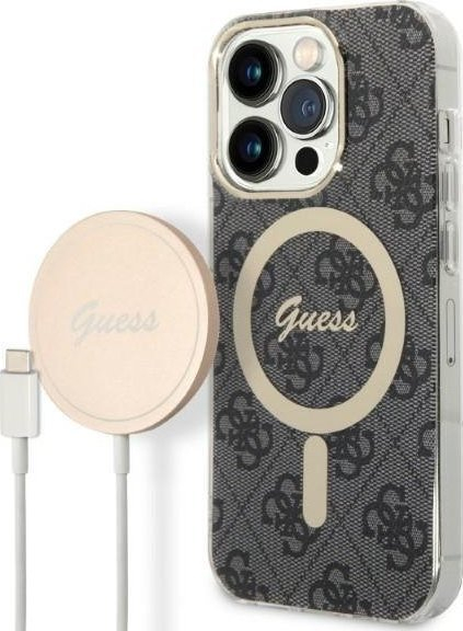 Karikues wireless Guess GUE2292, 1x USB A, 1x USB C, ngjyrë ari