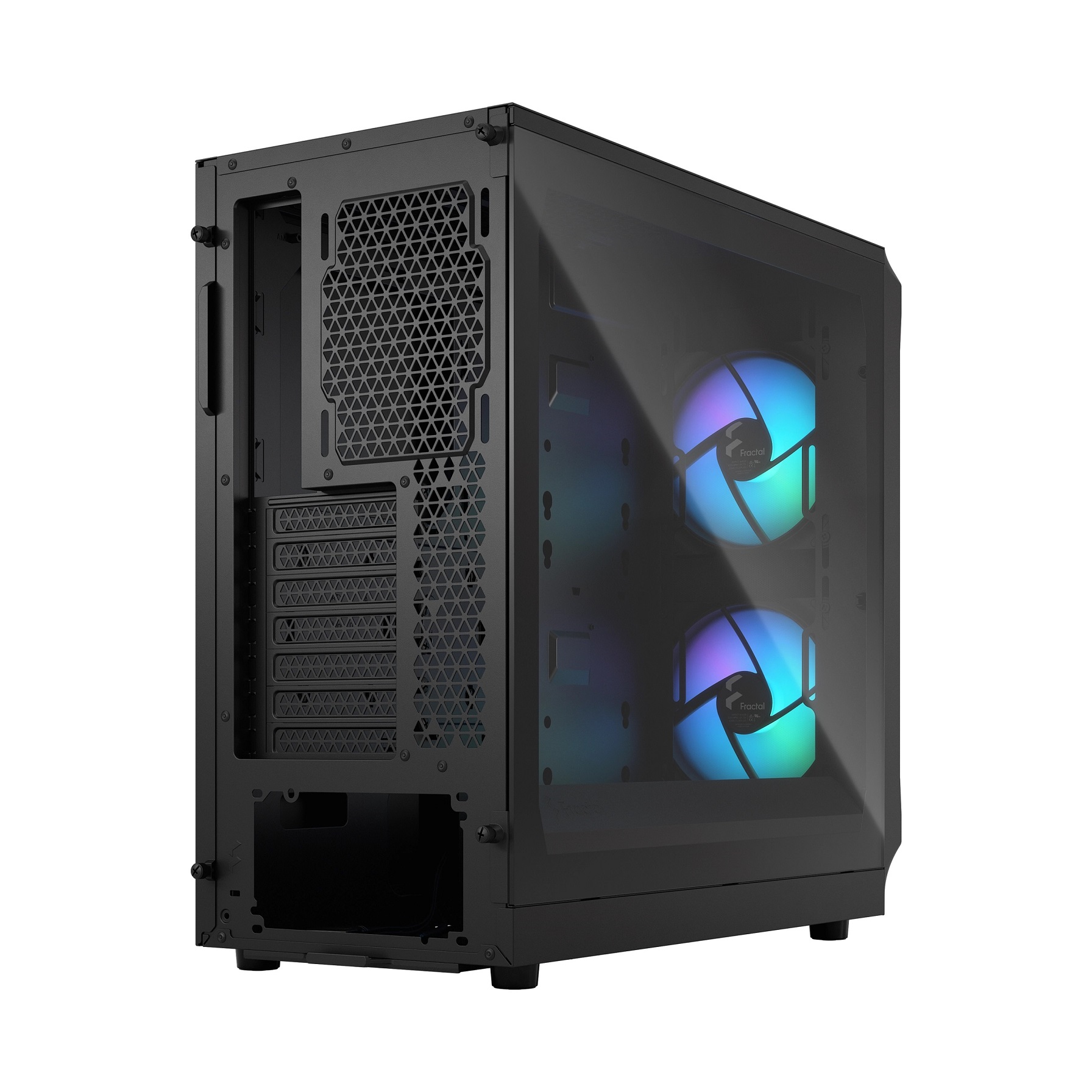 Kasë për PC Fractal Design Focus 2 RGB Black TG, e zezë
