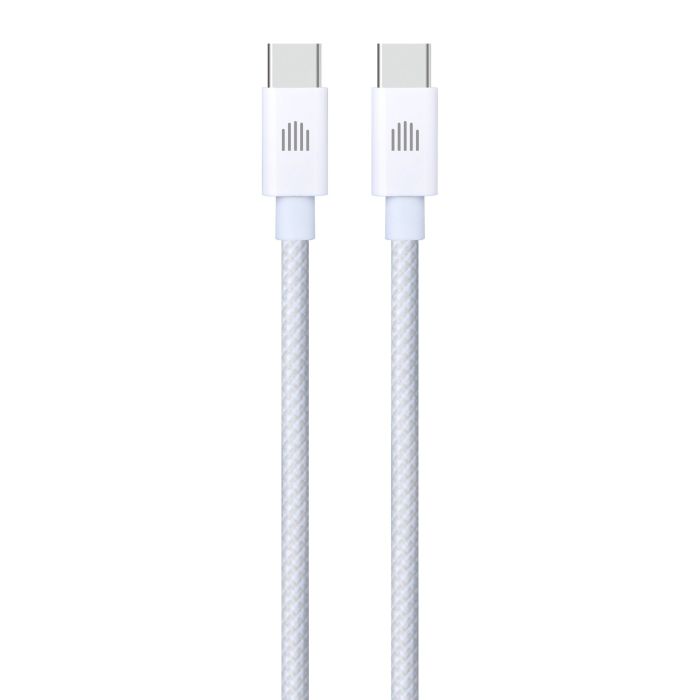Dviced Cable USB-C To USB-C Nylon Textile 1,25M, White