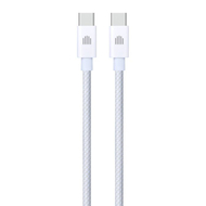Dviced Cable USB-C To USB-C Nylon Textile 1,25M, White