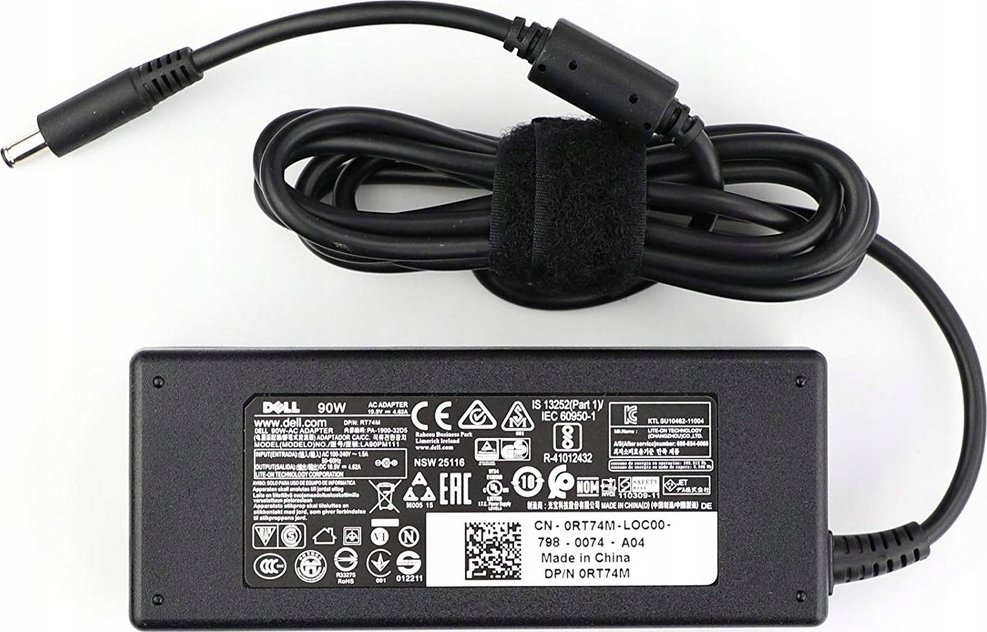 Adapter karikues Dell AC, 90W, 19.5V, i zi
