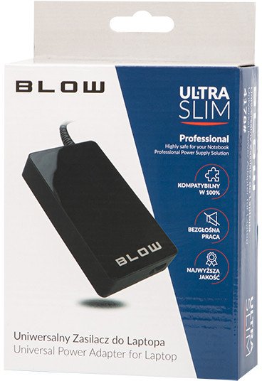 Karikues universal laptopi Blow Automatic, 90W, 8 koka DC, i zi