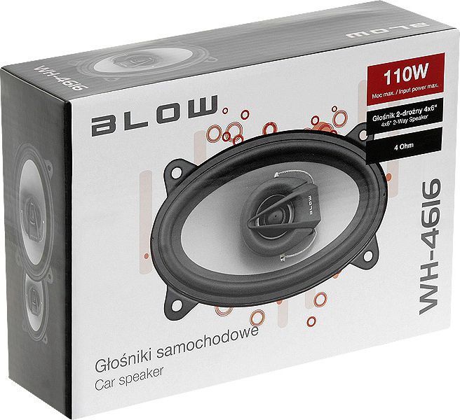 Altoparlantë makine Blow WH-4616, 4x6", 110W, 4 Ohm, të zinj