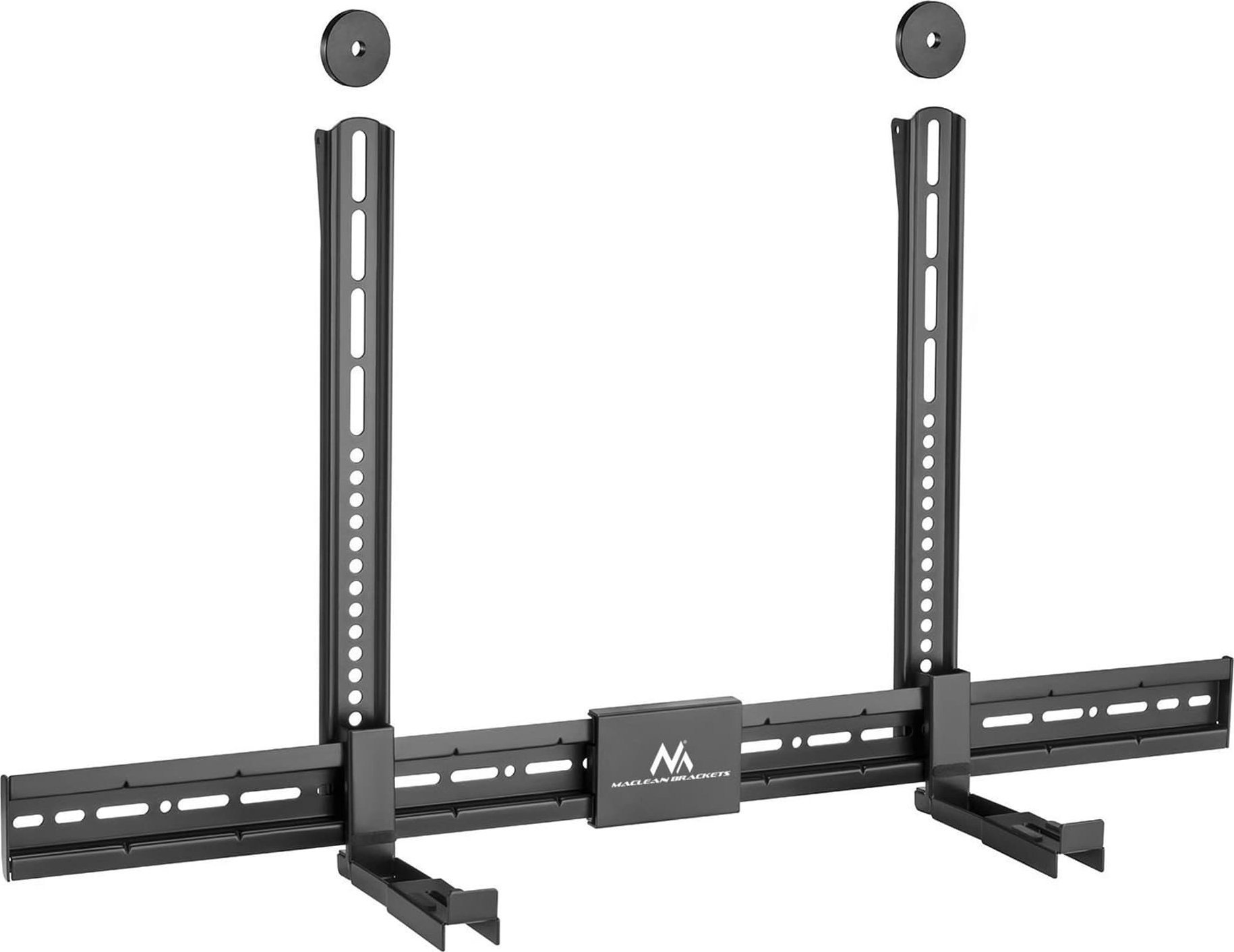 Mbajtëse rregullueshme për soundbar Maclean MC-465, universale, kapacitet 15 kg, e zezë