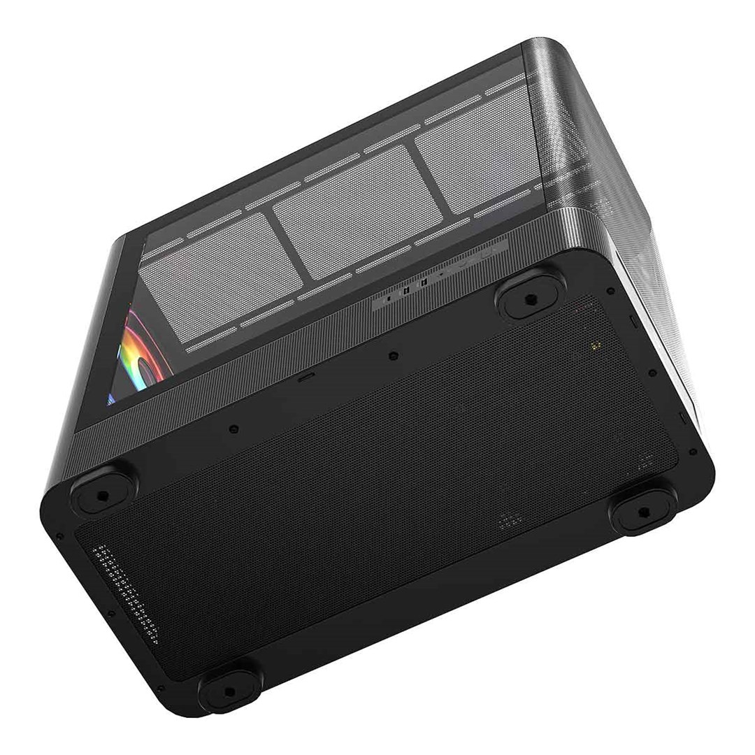 Kasi gaming Modecom Volcano AQ500 ARGB, MIDI tower, ekran LCD, i zi