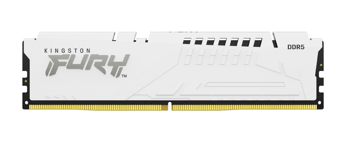 Меморија RAM Kingston Fury Beast DDR5, 64GB 6000MT/s CL40, комплет 2x32GB, бела, XMP