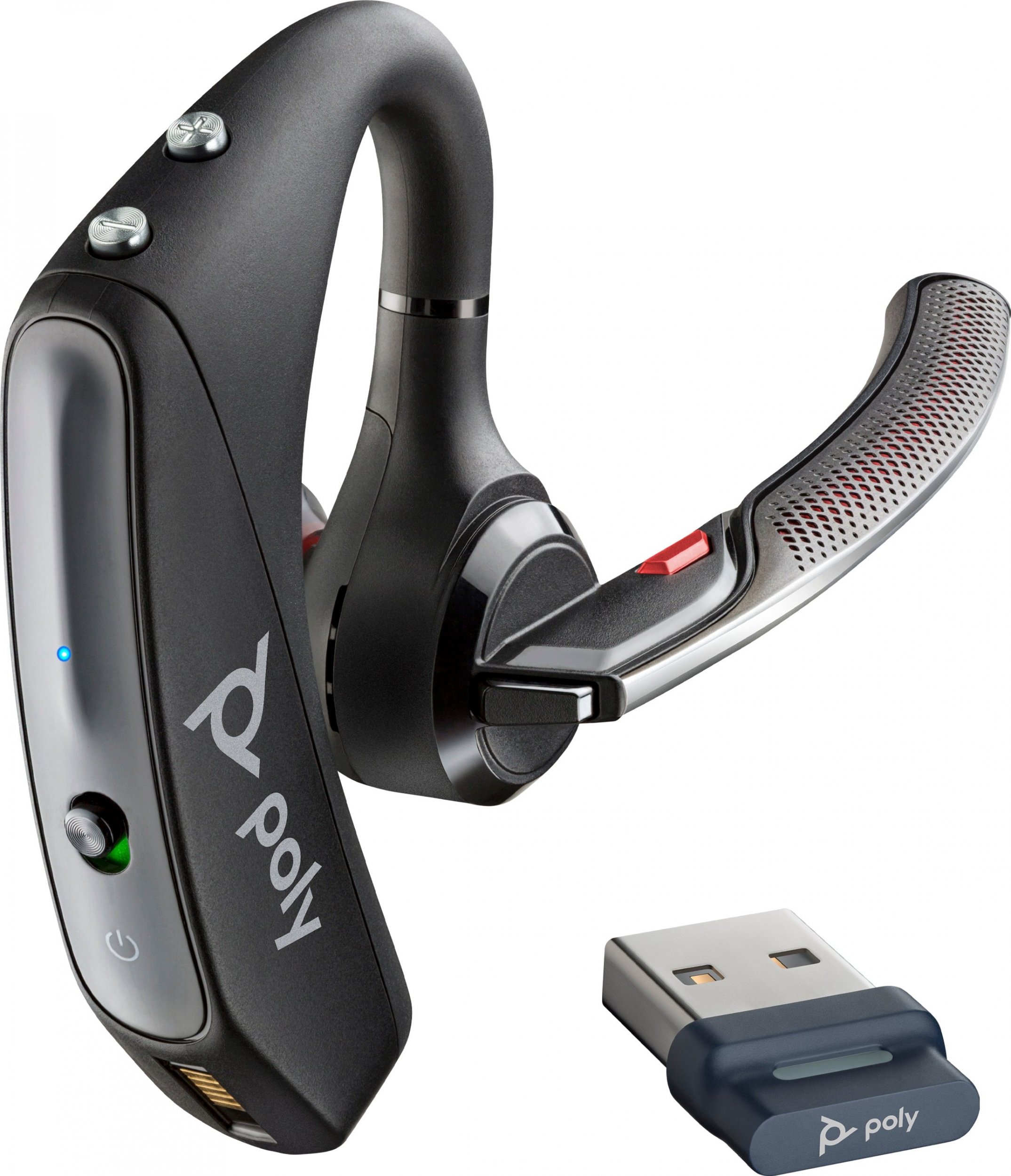Kufje Bluetooth Poly Voyager 5200, me mikrofon, anulim zhurme, e zezë