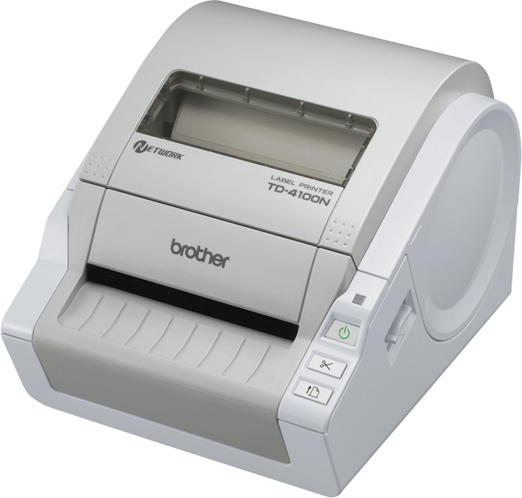 Printer etiketa Brother TD-4100N, direct thermal, 300 x 300 dpi, i bardhë