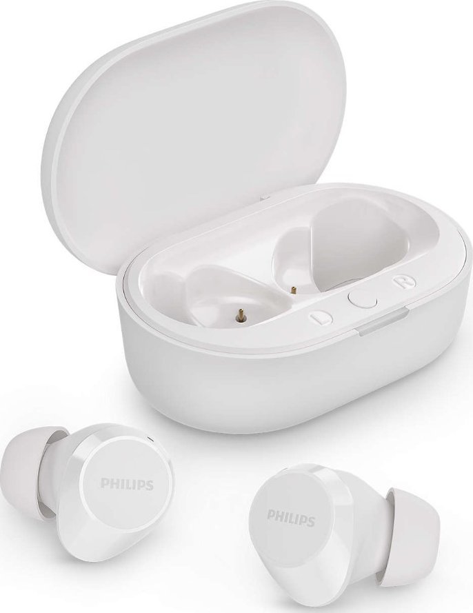 Kufje wireless Philips TAT1209, true wireless, IPX4, të bardha