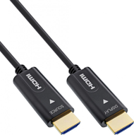 Kабел HDMI InLine 17540O, 40m, HDMI 2.0, црн