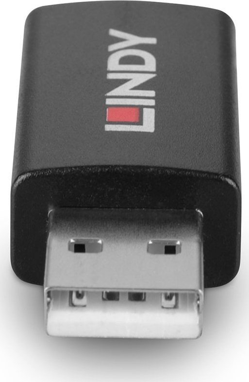 Adapter USB Lindy 71263, gender changer Type A në Type A, i zi