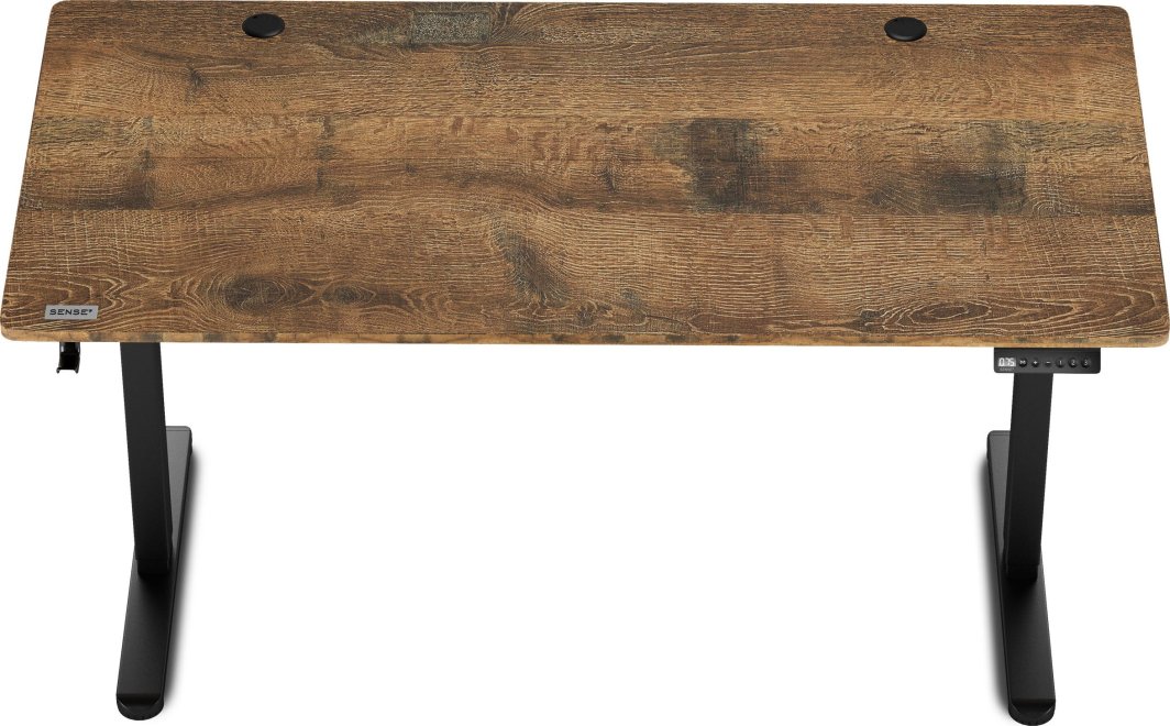 Tavolinë SENSE7 Nojo, 140cm x 70cm, e zezë/ druri