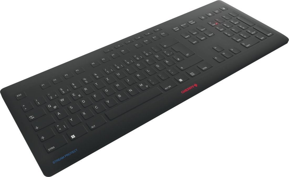 Tastierë Cherry Stream RF, wireless USB, QWERTZ gjermane, e zezë