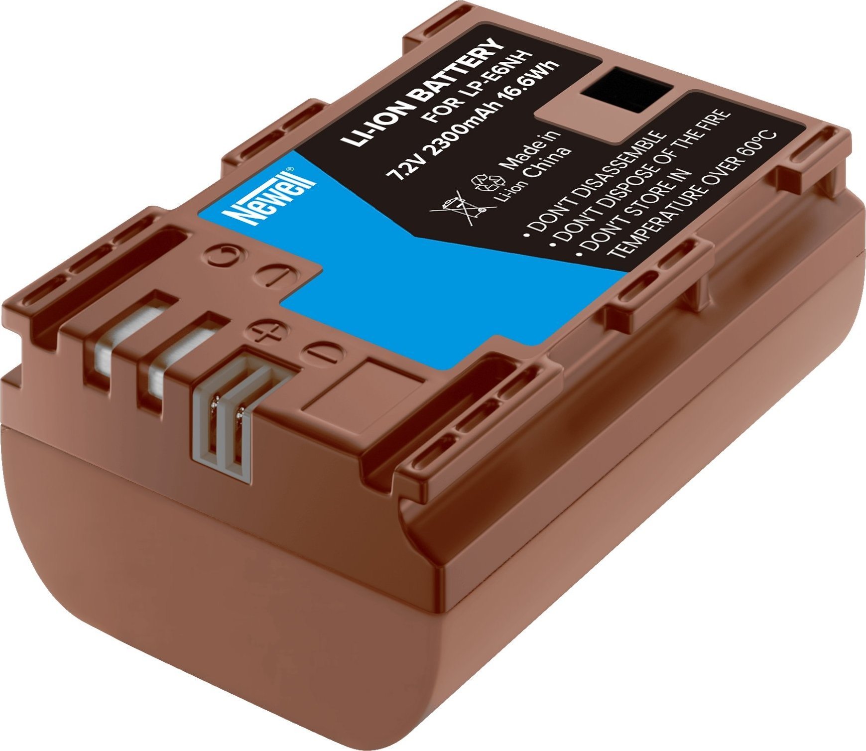 Bateri kamerë Newell LP-E6NH, 2300mAh, karikim USB-C, gri