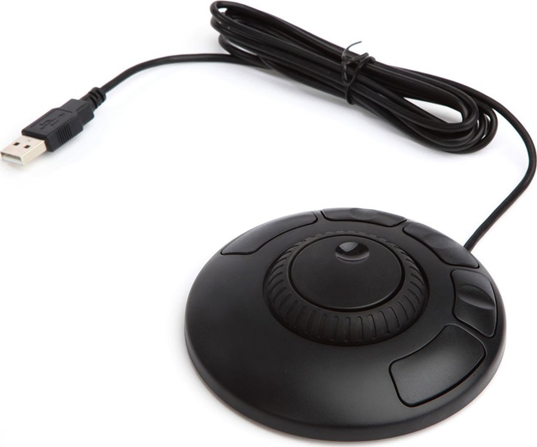 Kontrollues ergonomik Contour Design Shuttle Xpress, me rrotë rrokullisëse, me butona funksionalë, i zi