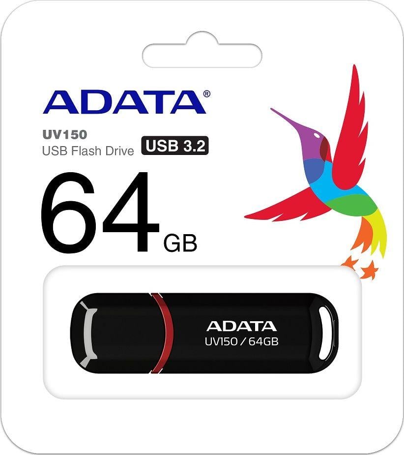USB 3.0 Adata DashDrive Value UV150 64GB, црна боја