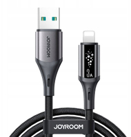 Kabllo karikimi Joyroom S-A60, USB-A në Lightning, 1.2m, 3A, e zezë