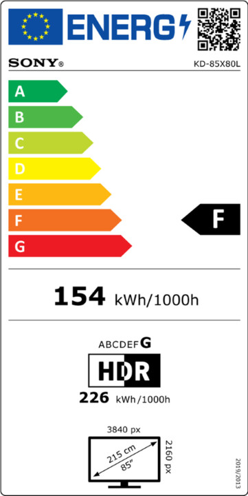 Televizor Sony Bravia KD-85X80L - 85" (215cm), 4K UHD, i zi