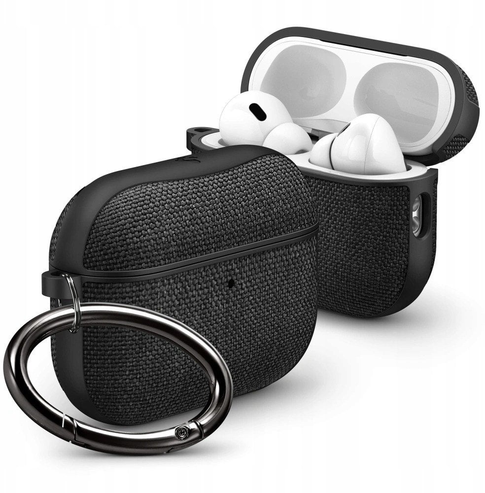 Заштитна кутија Spigen Urban Fit за Apple AirPods Pro 3, со приврзок, црна