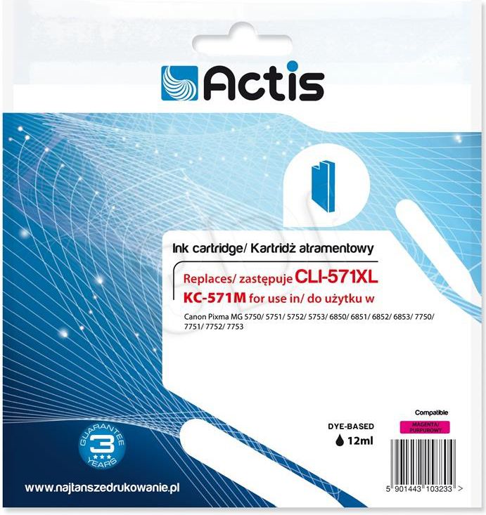 Ngjyrë për printer Actis KC-571M, vjollcë