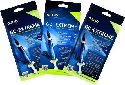 Pastë termike Gelid GC-Extreme TC-GC03-E, 2 g, për CPU dhe GPU, gri