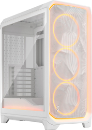 Kornizë PC Fractal Design Meshify 3 Ambience Pro RGB, ATX, xham i tejdukshëm, e bardhë