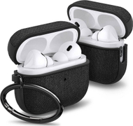 Etui për kufje Spigen Urban Fit për Apple AirPods Pro 1 2, me karabinë, e zezë