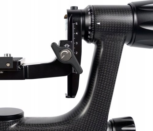 Kokë gimbal Sirui PH-10, fibër karboni, kapacitet 15 kg, e zezë