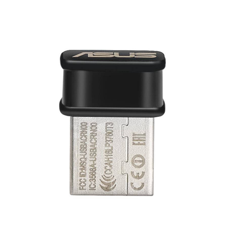 Përshtatës Wi-Fi Asus USB-AC53 Nano, 1200 Mbit/s, 2.4/5 GHz, i zi