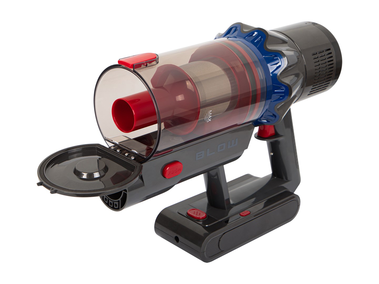 Fshesë me bateri Blow UP450, 450W, 0.8L, gri blu