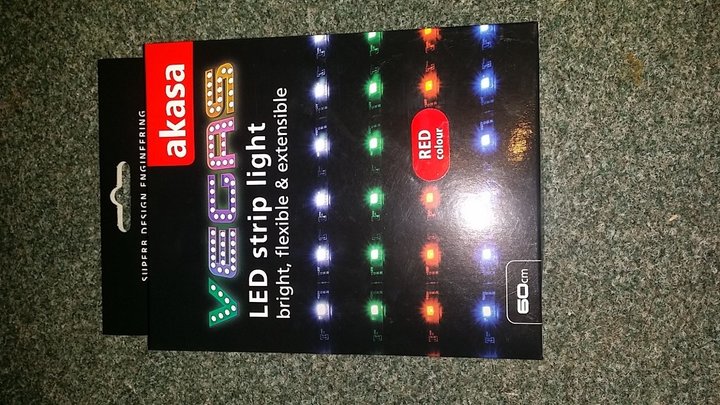 Ngjitës për kabinet Akasa AK-LD02-05RD 60 cm, e kuqe