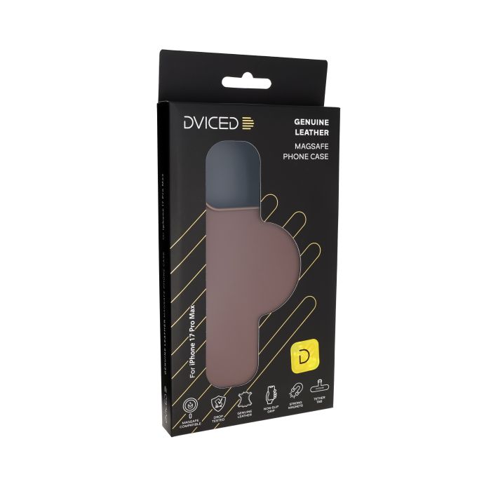 Dviced Leather MagSafe iPhone 17 Pro Max Case, Brown