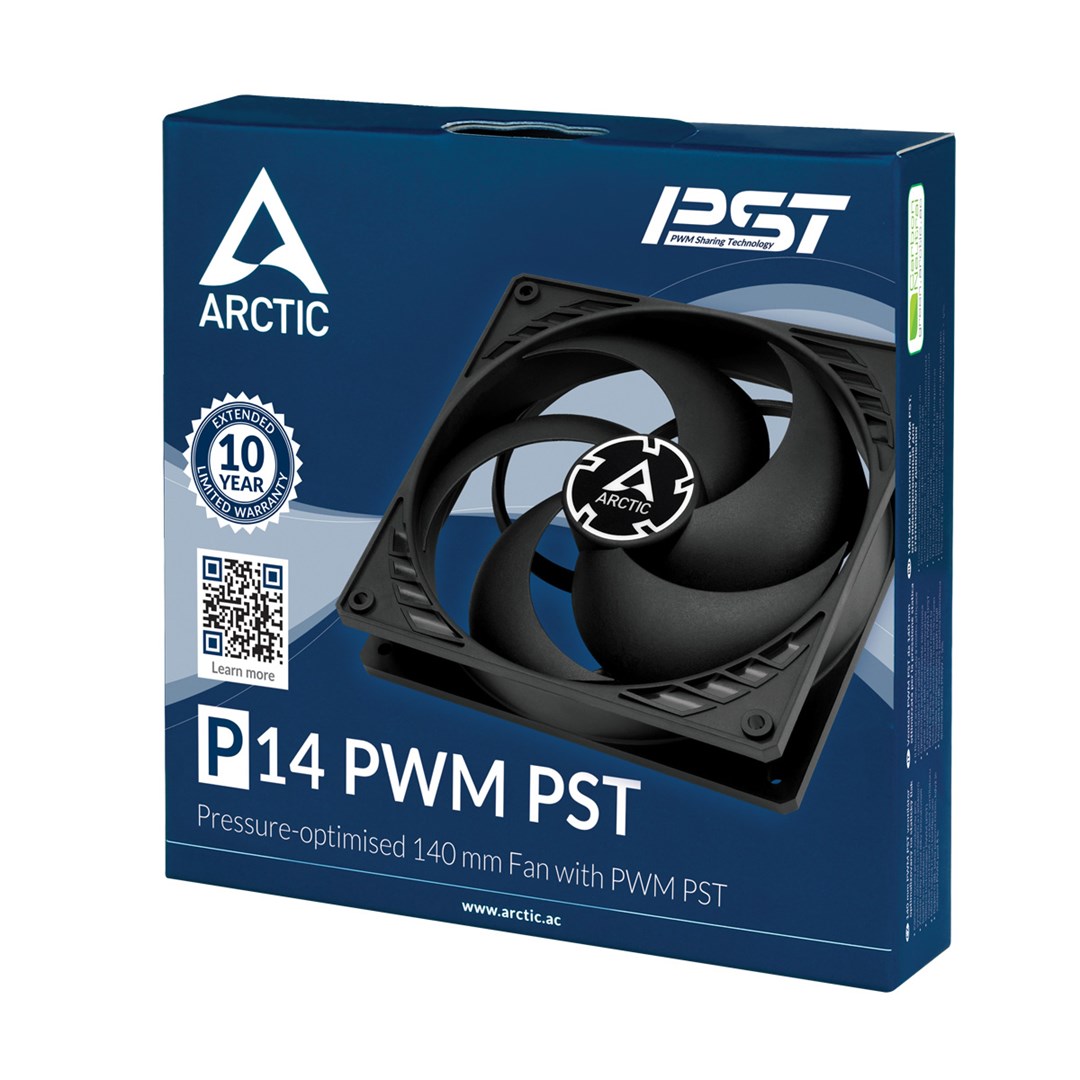 Ventilator PC Arctic P14 PWM PST, 140mm, i zi