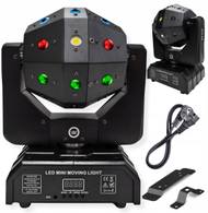 Dritë skene LED Light4Me Atlas Moving, 4 në 1, efekt lazer, e zezë
