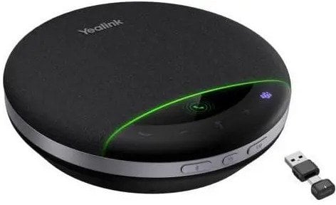 Altoparlant konferencash Yealink SP96, me dongle USB C dhe USB A, gri