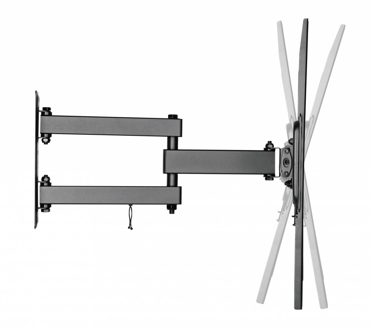 Mbajtëse murale TV Akai, 32"-55", VESA 75x75 deri 400x400, deri 35kg, e zezë