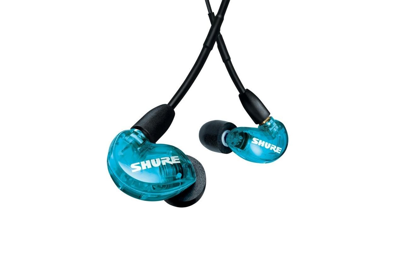 Слушалки Shure AONIC 215, во уво, сини