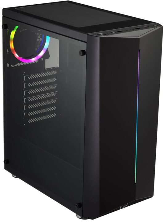 Куќиште за компјутерски Fortron CMT151, 1x ARGB 120мм, црно