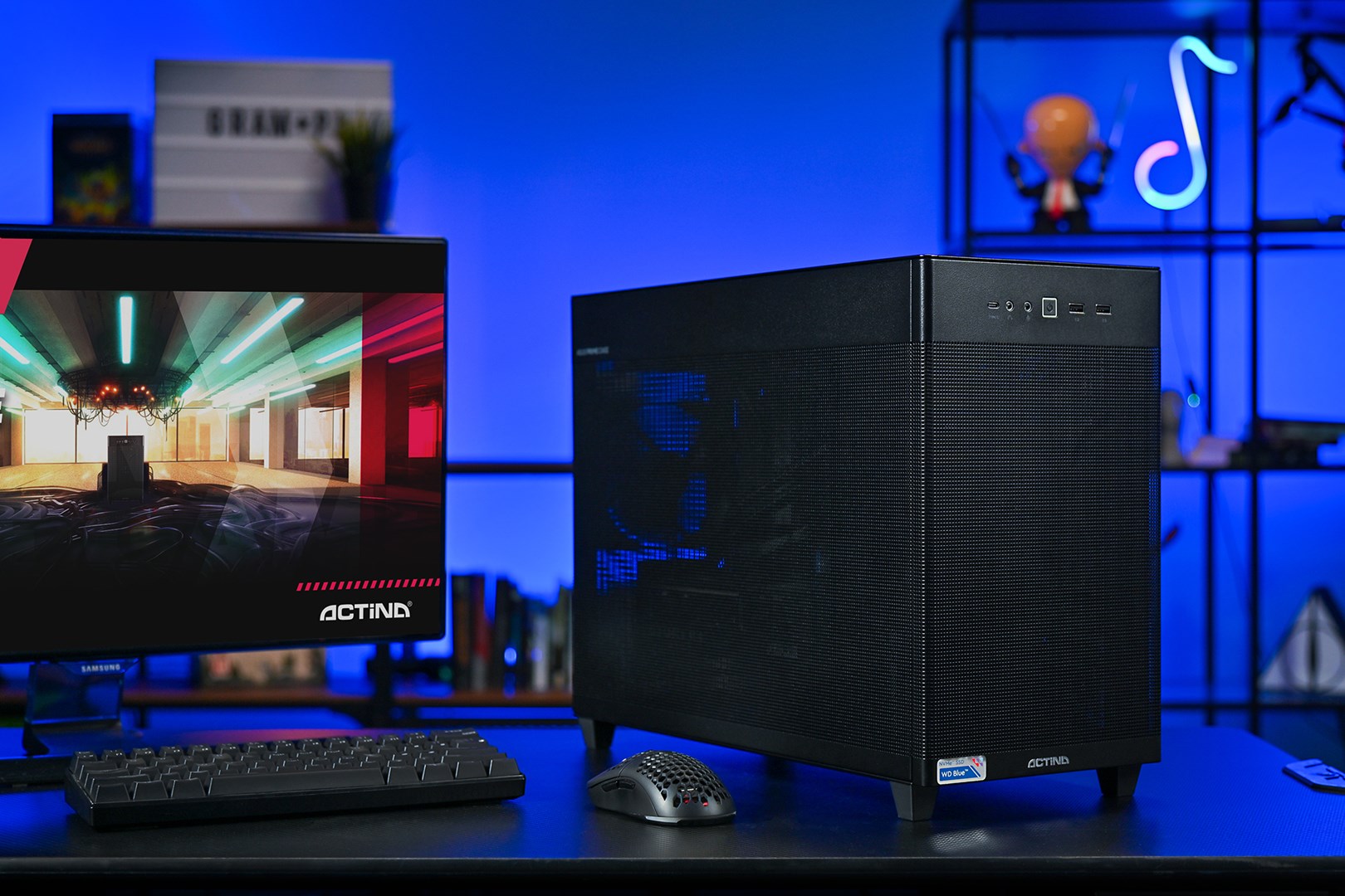 Kompjuter gaming Actina Ryzen 7 8700F, 32GB RAM, 1TB SSD, RTX 5070, i zi