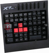 Гејминг тастатура A4tech G100, со USB кабел, компактна, црна