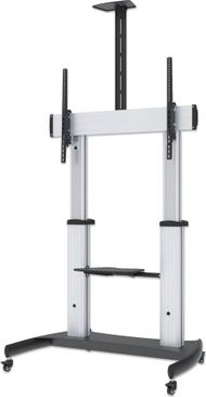 Mbajtës TV në dysheme Manhattan 461672, 60" 100", deri 100 kg, i zi