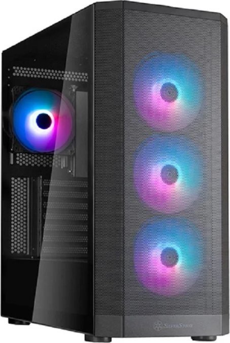 Kuti kompjuteri Silverstone FARA 514X, MIDI Tower, 4x 120mm ARGB, e zezë