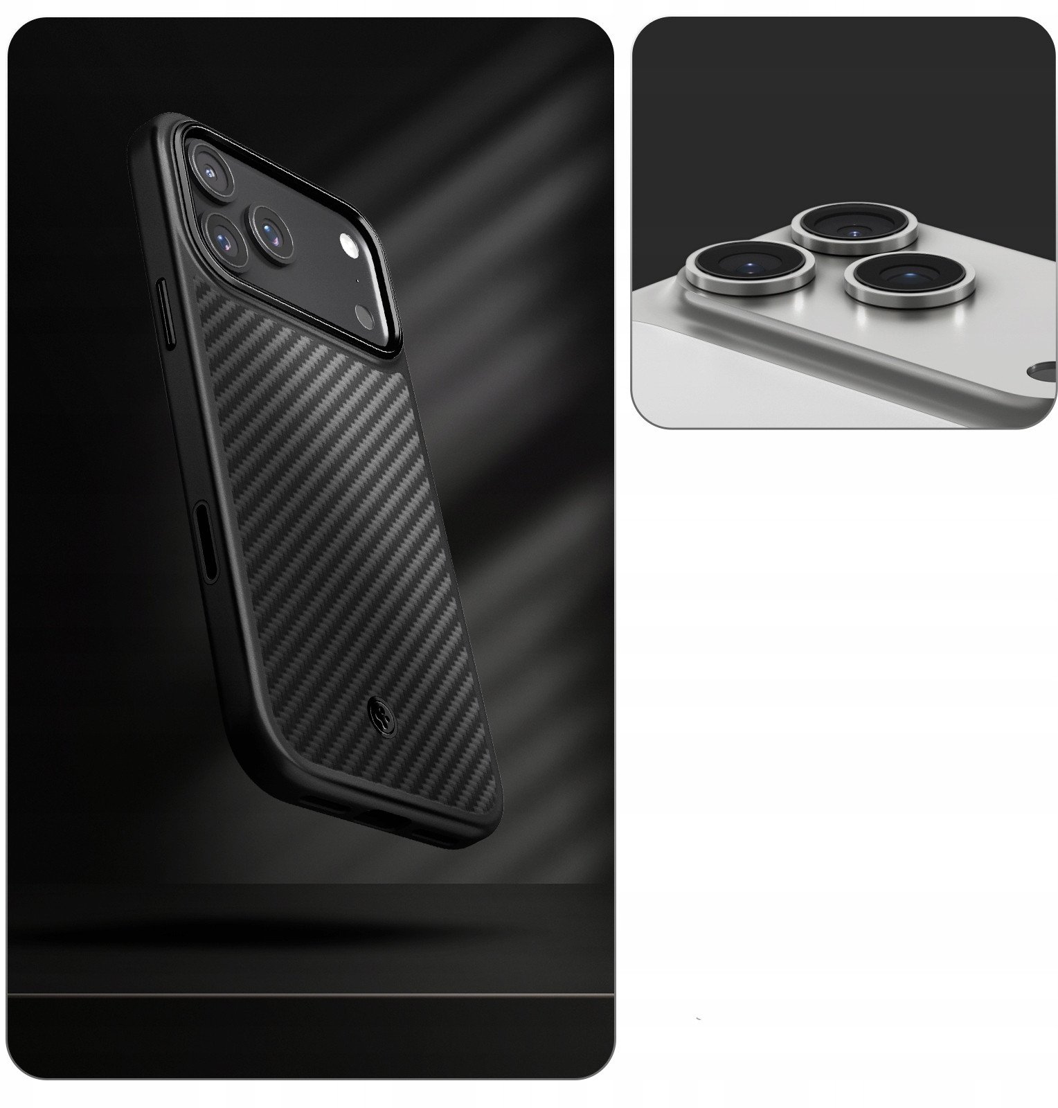 Mbështjellës telefoni Spigen Enzo Aramid T MagSafe, për iPhone 17 Pro, fibrë aramid, i zi