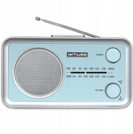 Radio portative MUSE MF-060 VB, analoge FM MW, me bateri, blu e çelët
