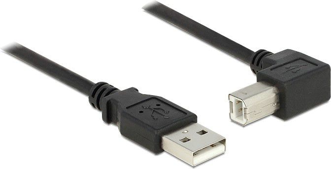 Kabllo USB Delock 84809, USB A në USB B, 0.5 m, e zezë