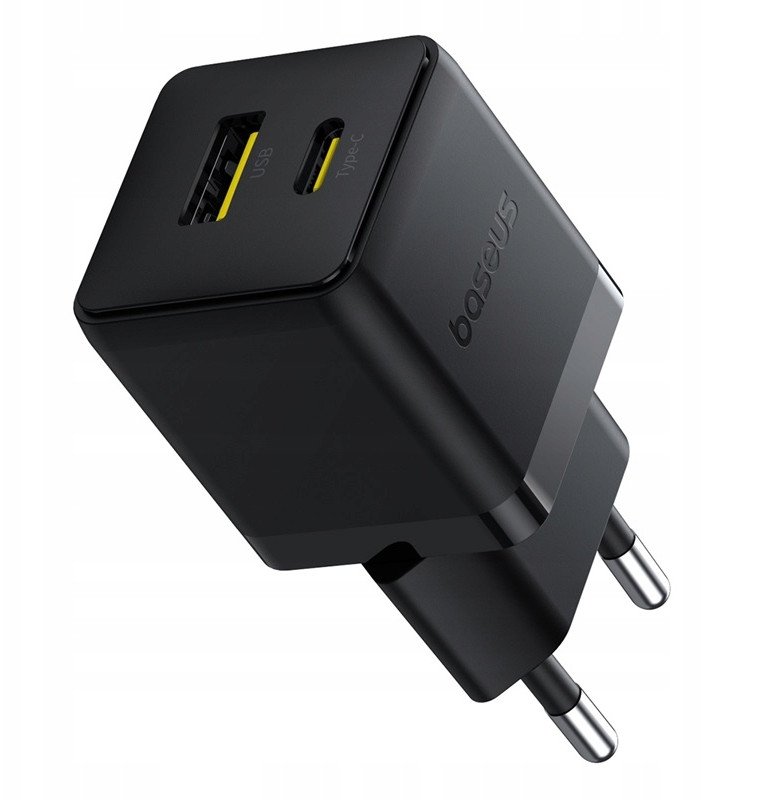 Karikues makinë Baseus Palm, USB dhe USB C, 20W, i zi