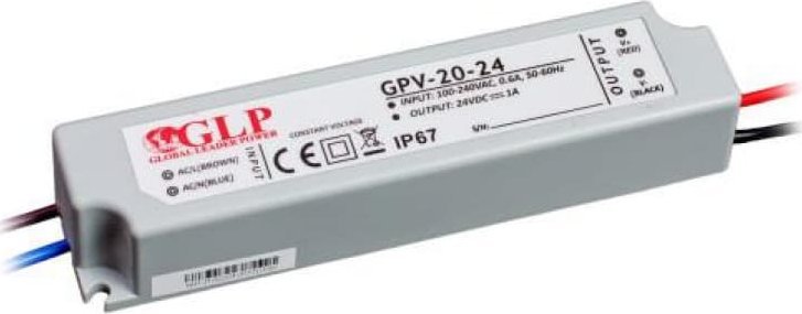Furnizues energjie LED Global Leader Power, 24V DC, 20W, IP67